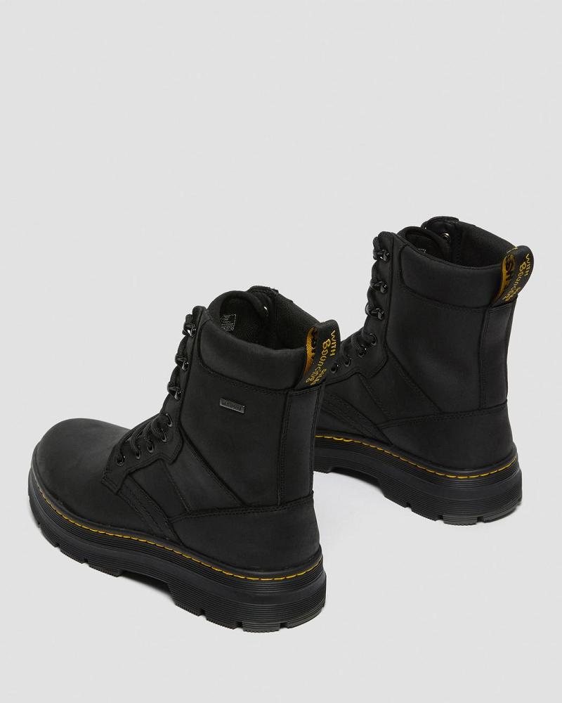 Men's Dr Martens Iowa Waterproof Poly Ankle Boots Black | AU 443SGL